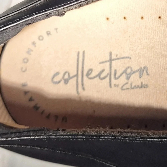 Clarks Collection Ultimate Comfort Emslie Lulin Pump Black Mary Jane Heel Sz 10 - Picture 3 of 8